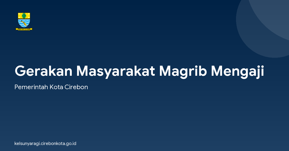 Gerakan Masyarakat Magrib Mengaji