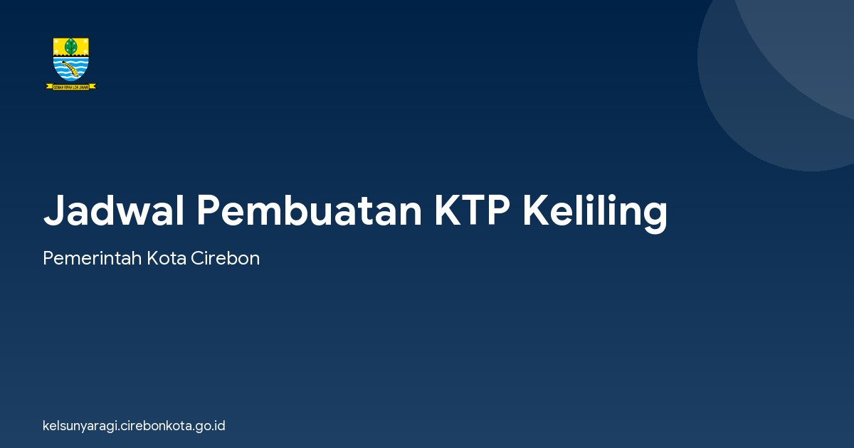 Jadwal Pembuatan KTP Keliling