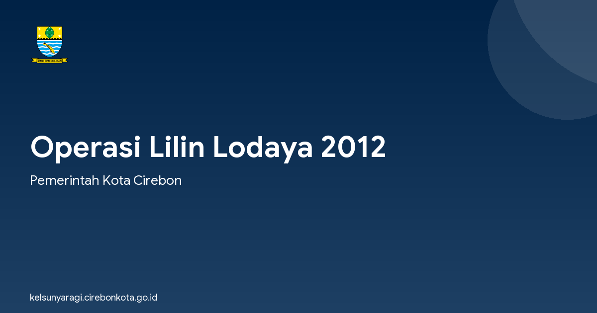 Operasi Lilin Lodaya 2012