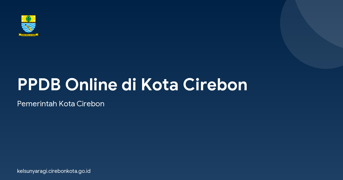 PPDB Online di Kota Cirebon