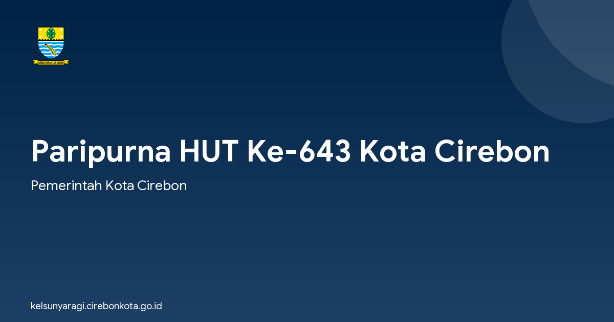 Paripurna HUT Ke-643 Kota Cirebon