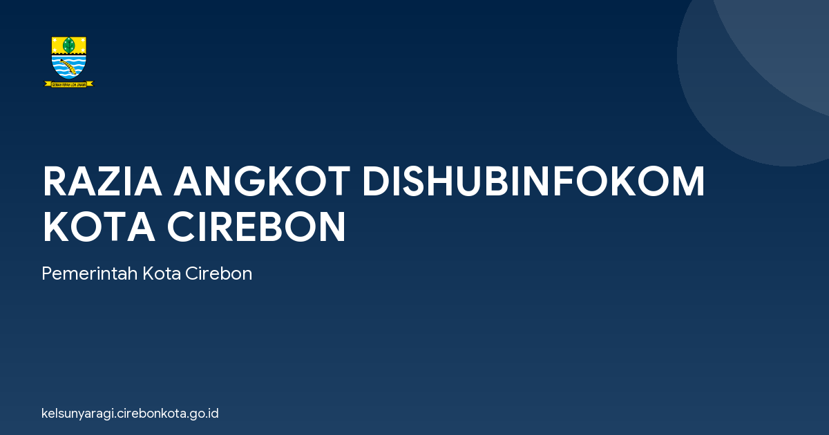 RAZIA ANGKOT DISHUBINFOKOM KOTA CIREBON