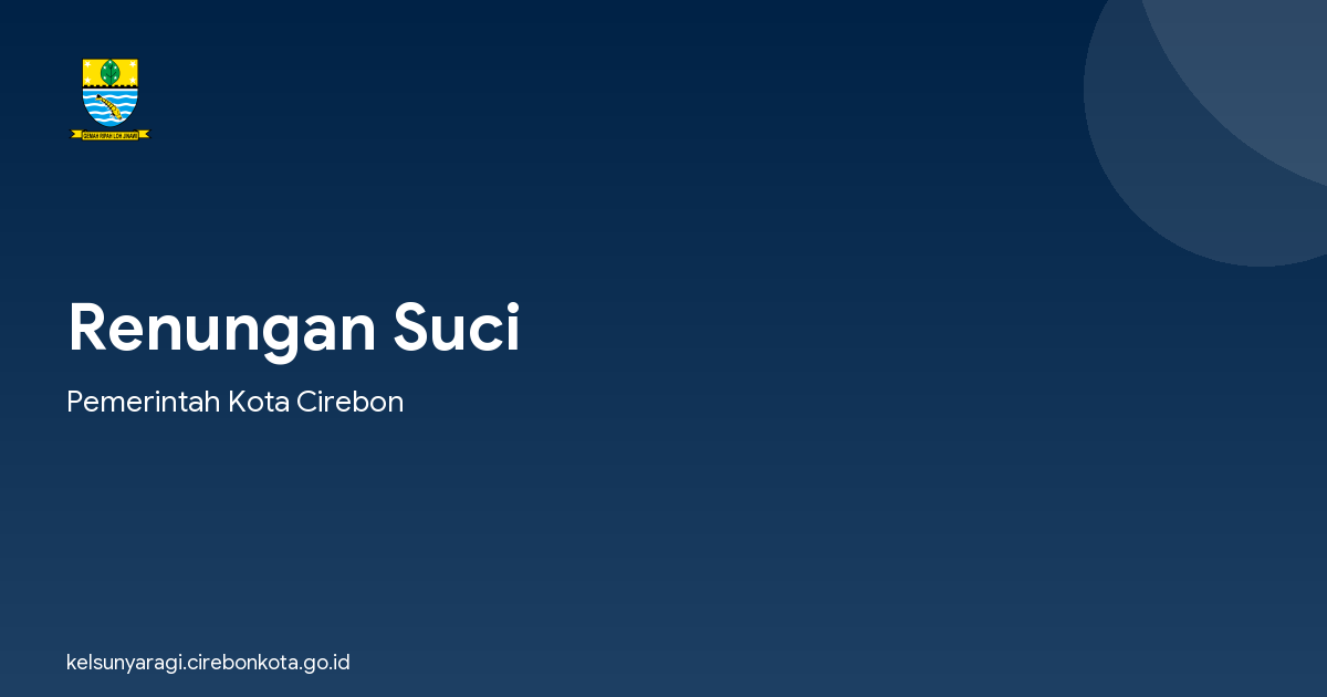 Renungan Suci