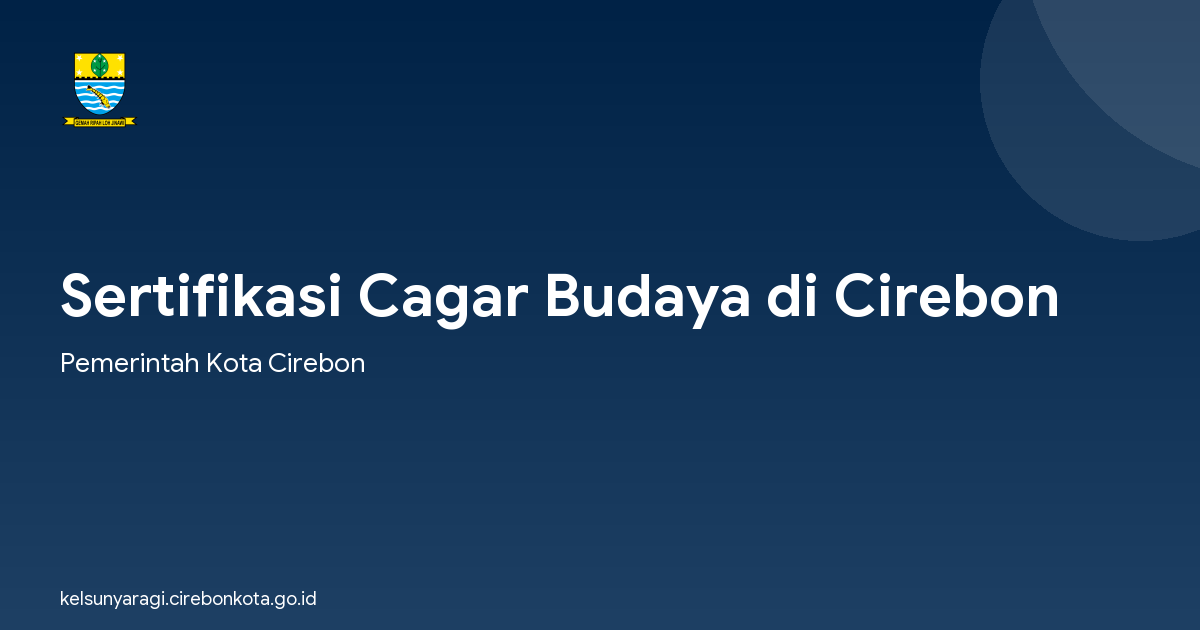 Sertifikasi Cagar Budaya di Cirebon
