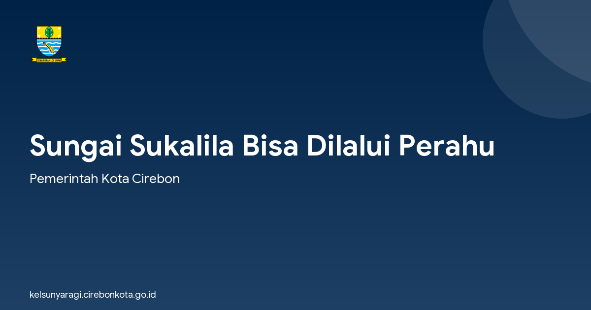 Sungai Sukalila Bisa Dilalui Perahu