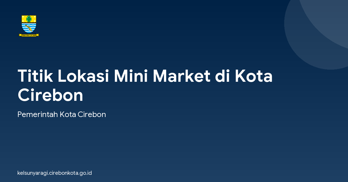 Titik Lokasi Mini Market di Kota Cirebon