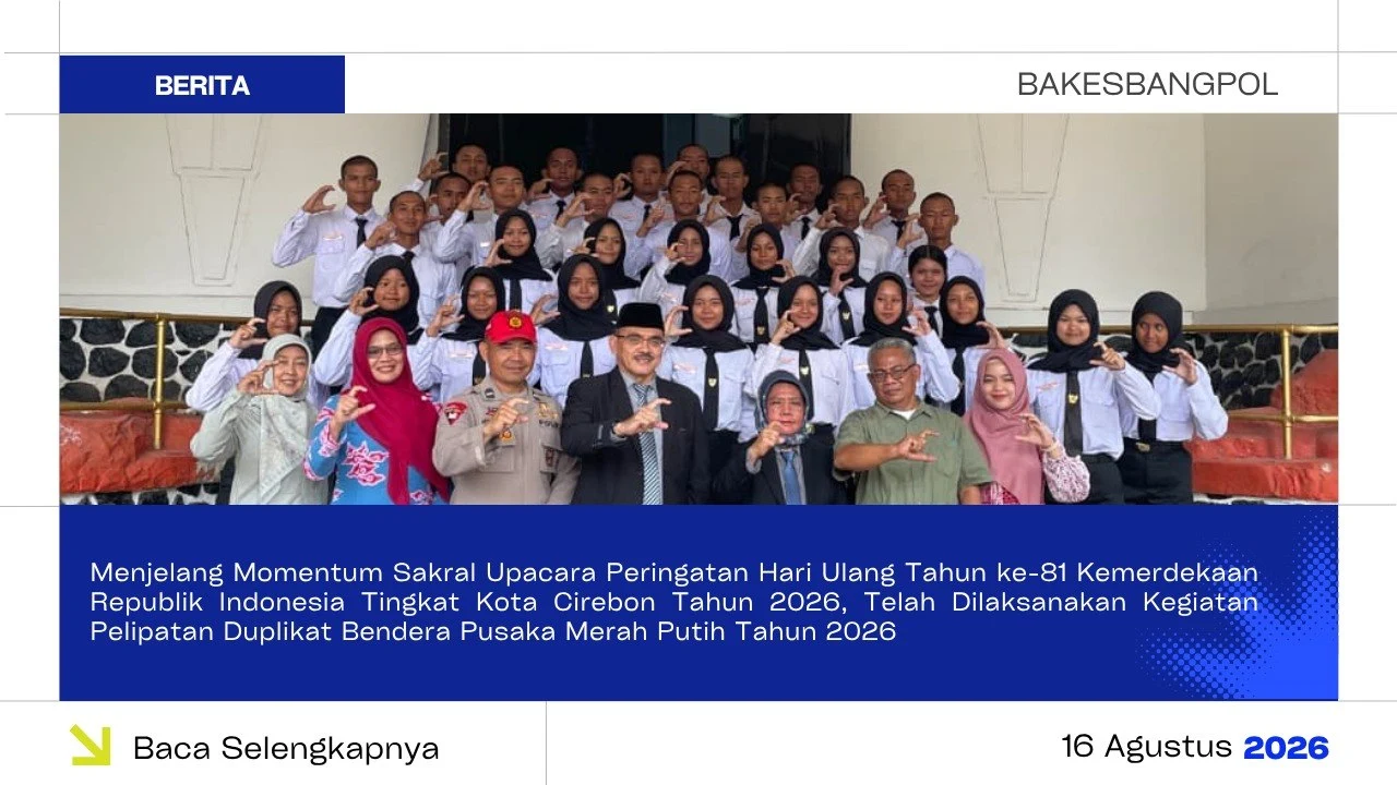 Pelipatan Duplikat Bendera Pusaka Merah Putih Tahun 2026