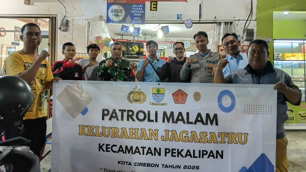 Kelurahan Jagasatru Gelar Patroli Malam Jelang Tahun Baru 2026