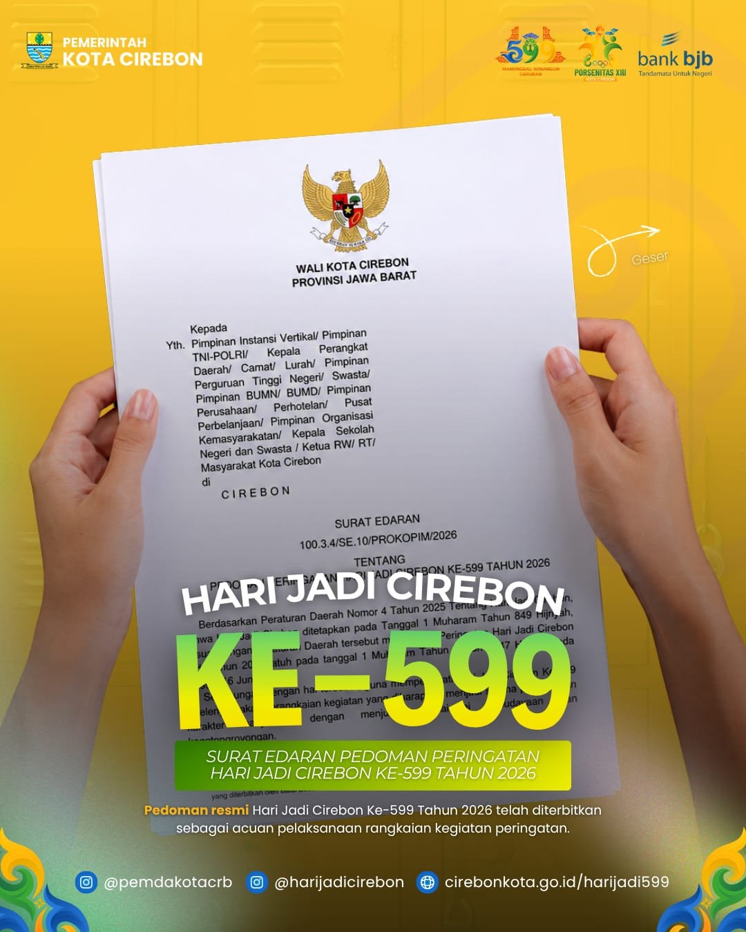 Kang Yayu Cirebon, saatnya ikut meramaikan Hari Jadi Cirebon ke-599