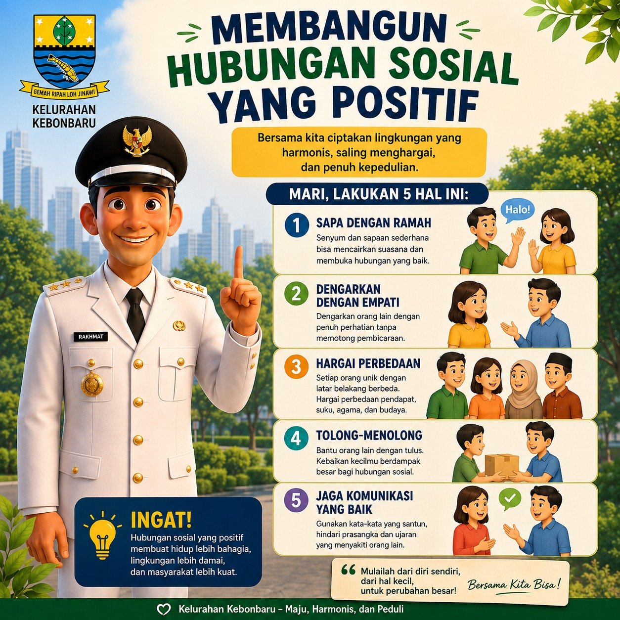 MEMBANGUN HUBUNGAN SOSIAL YANG POSITIF