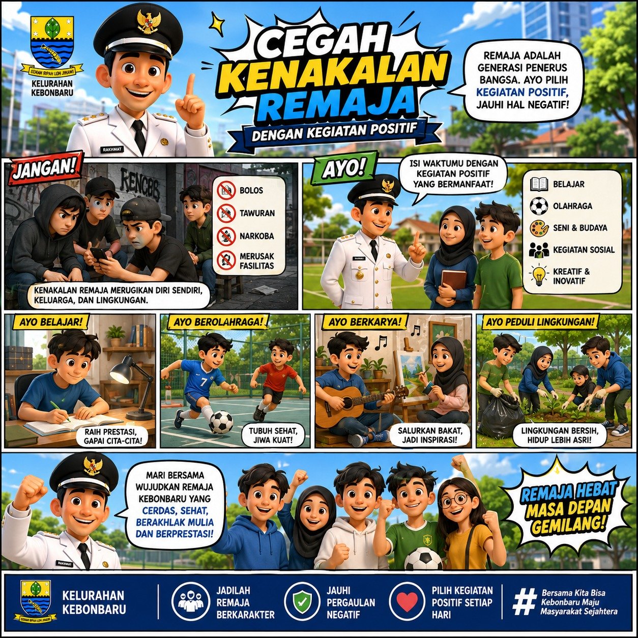 CEGAH KENAKALAN REMAJA DENGAN KEGIATAN POSITIF!