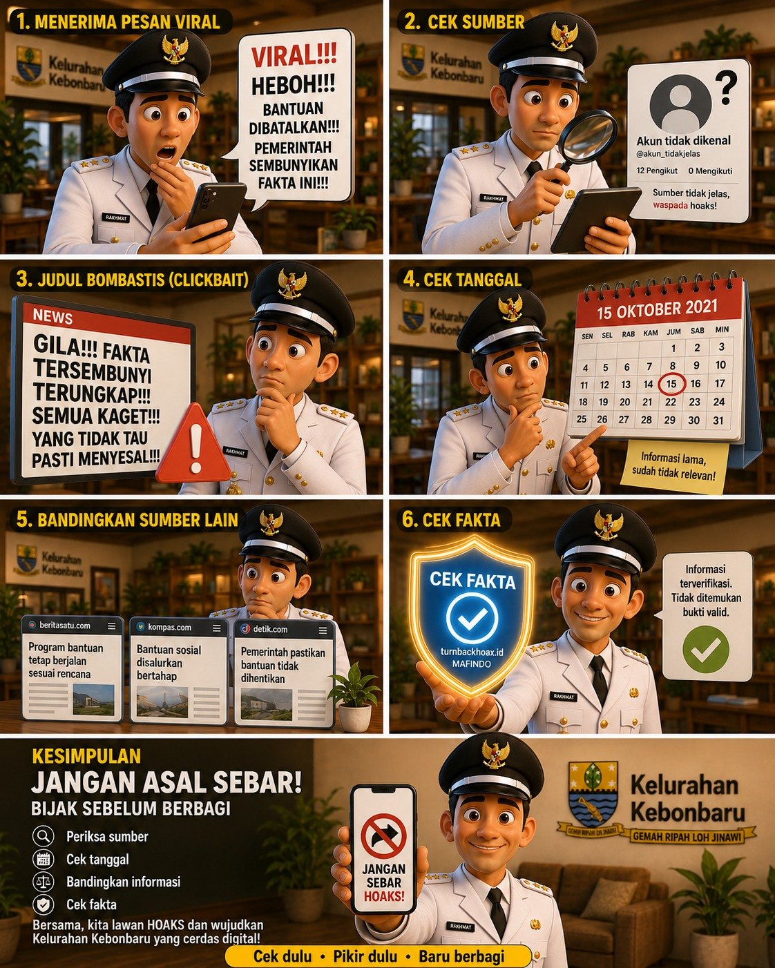 Jangan Asal Sebar, Cek Dulu Faktanya