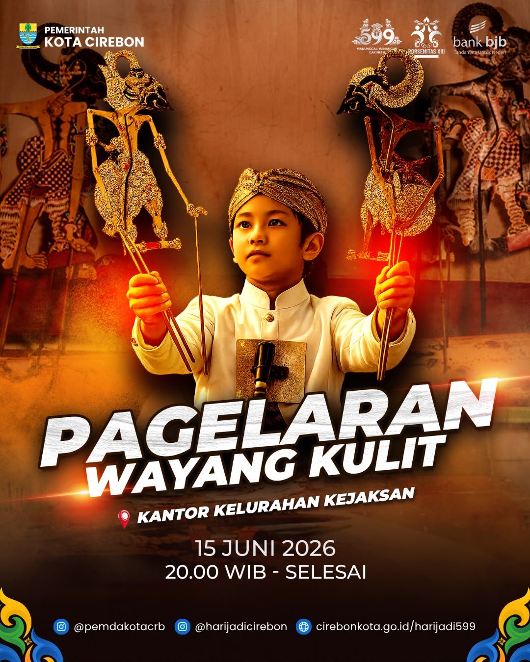 Pagelaran Wayang Kulit dalam memperingati Hari jadi Cirebon ke-599