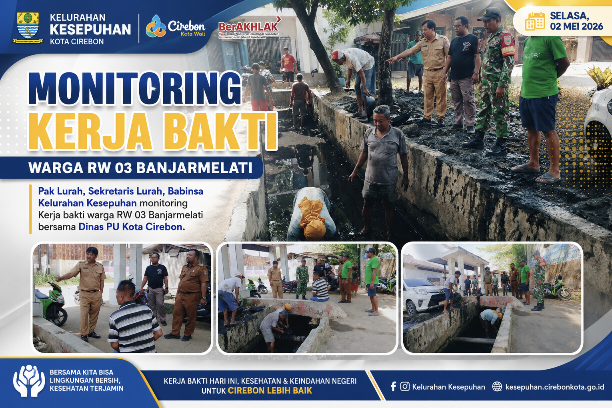 Pak Lurah Turun Langsung, Kerja Bakti RW 03 Banjarmelati Bersama Dinas PU Bersihkan Saluran Lingkungan