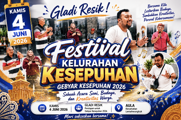 Gladi Resik Festival Kelurahan Kesepuhan 2026 Berlangsung Meriah dan Penuh Semangat
