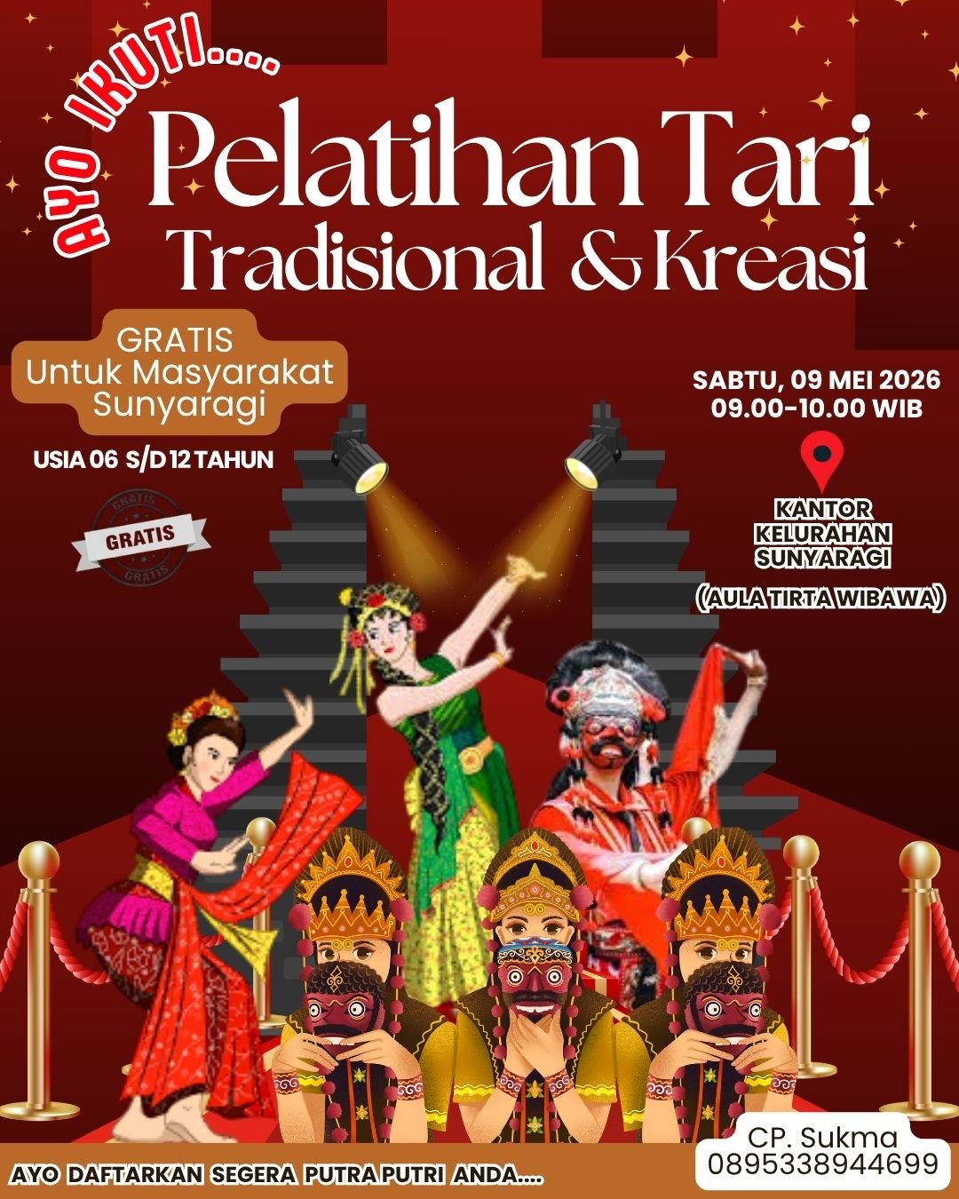 Pelatihan Tari Tradisional dan Kreasi