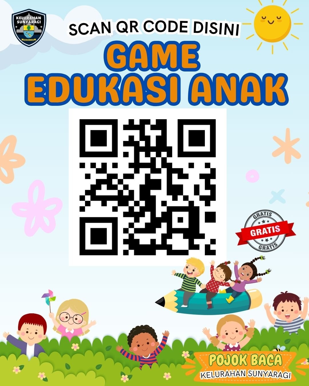 Scan QR CODE  GAME EDUKASI ANAK
