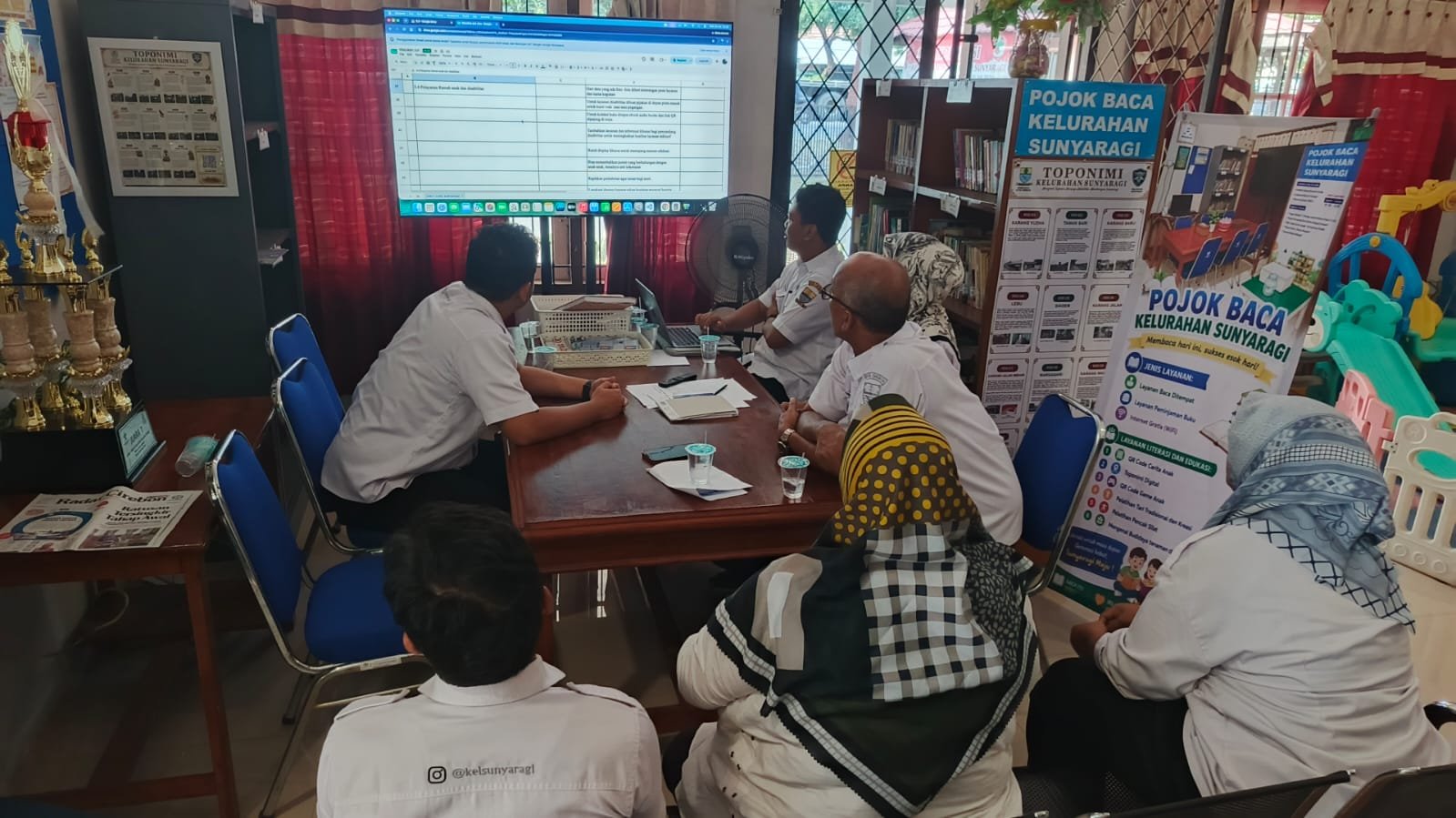 Persiapan Lomba Perpustakaan Kelurahan Tingkat Provinsi