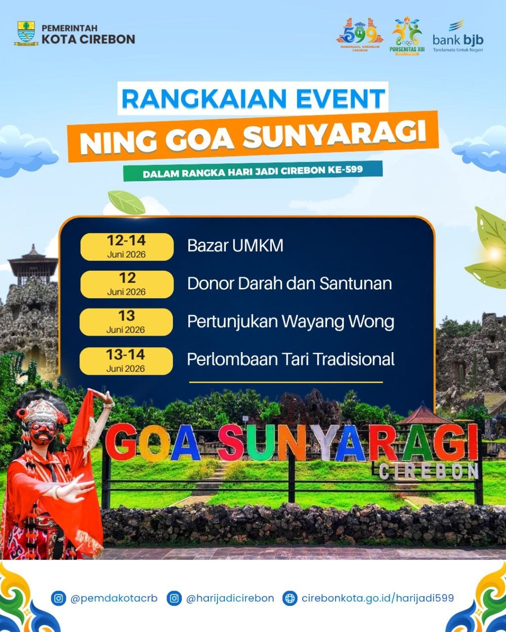 Rangkaian Event Ning Gia Sunyaragi