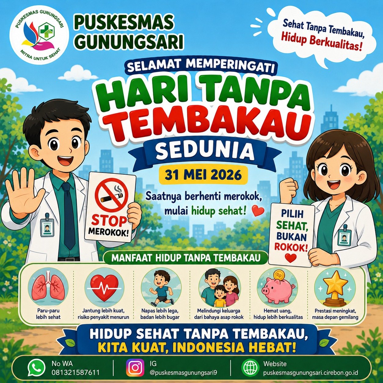 PERINGATAN HARI TANPA TEMBAKAU SEDUNIA