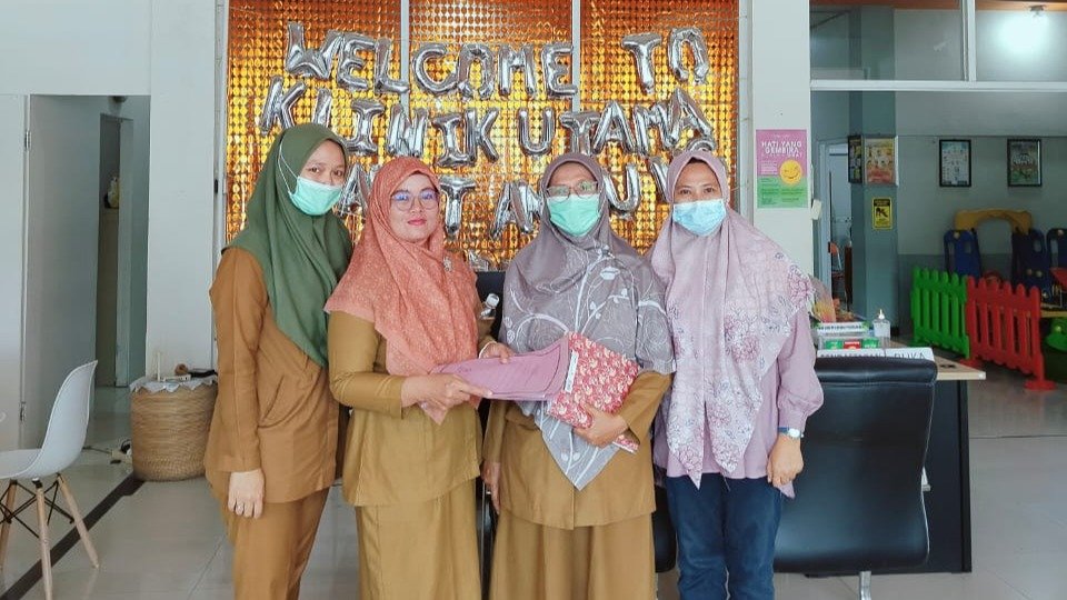 Monev imunisasi ke klinik utama kalitanjung Selasa 30 September 2025