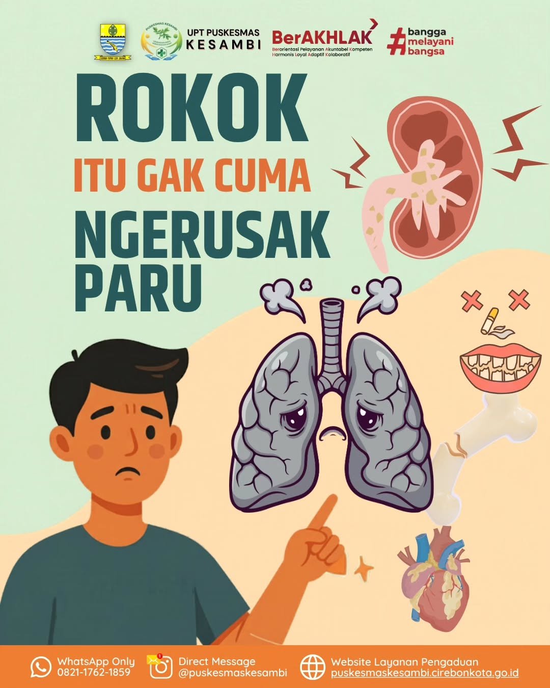 Rokok Gak Cuma Merusak Paru! Dengarkan 'Protes' Tubuhmu dan Lindungi Orang Tersayang