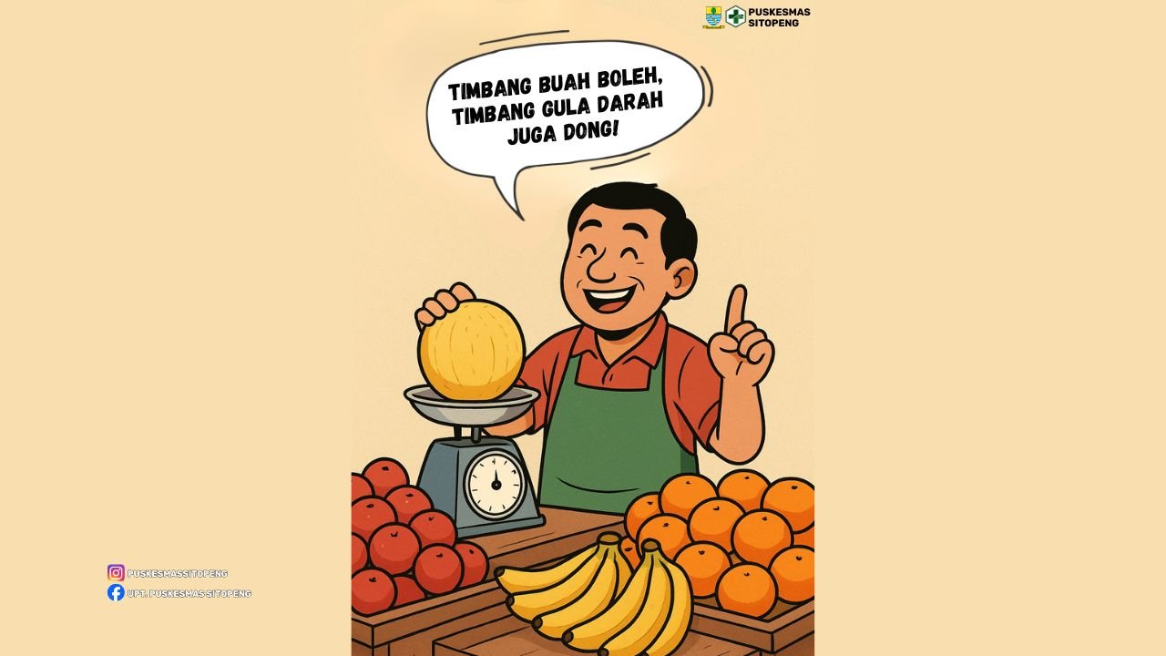Timbang buah boleh, tapi timbang gula darah juga dong