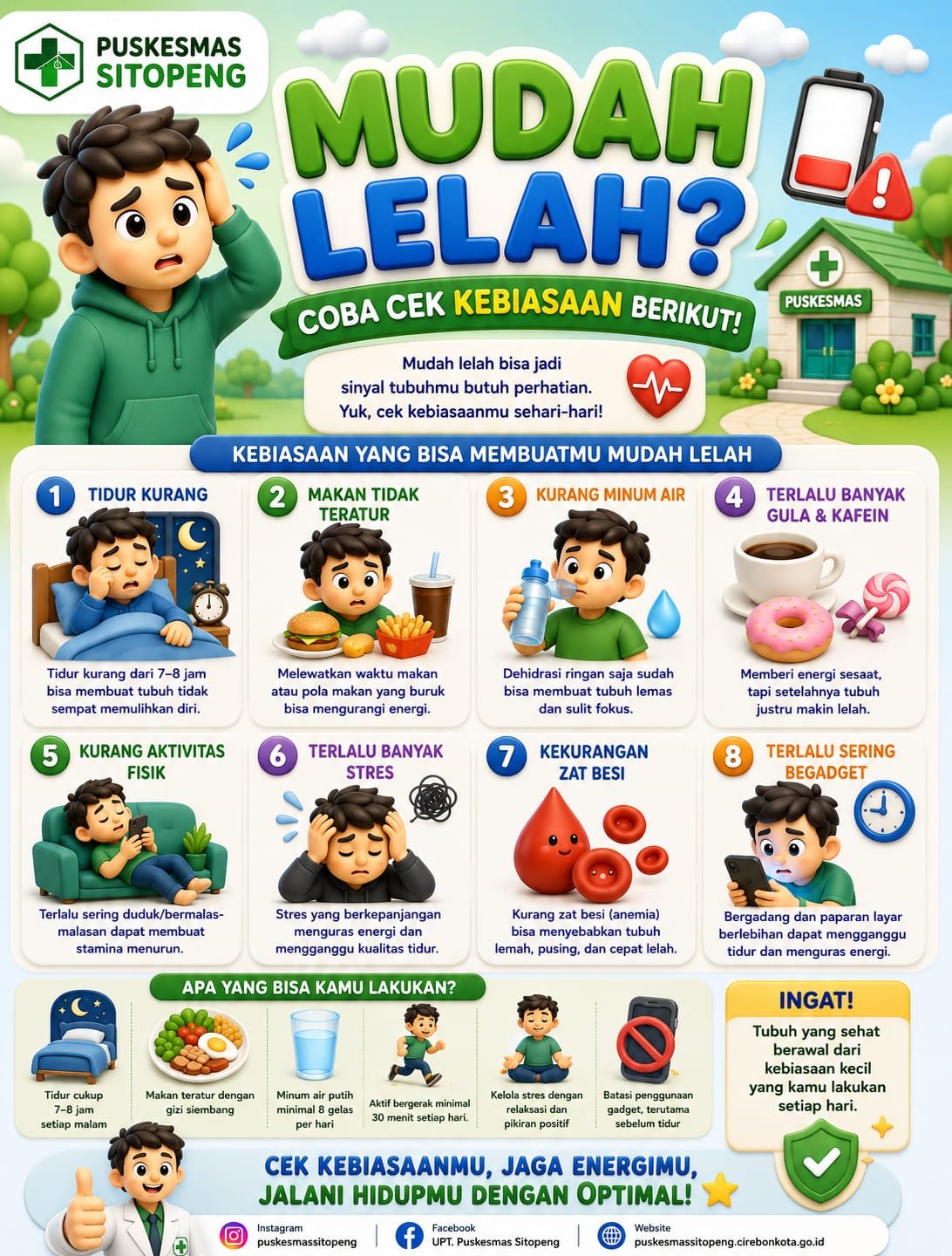 Sering merasa mudah lelah akhir-akhir ini!